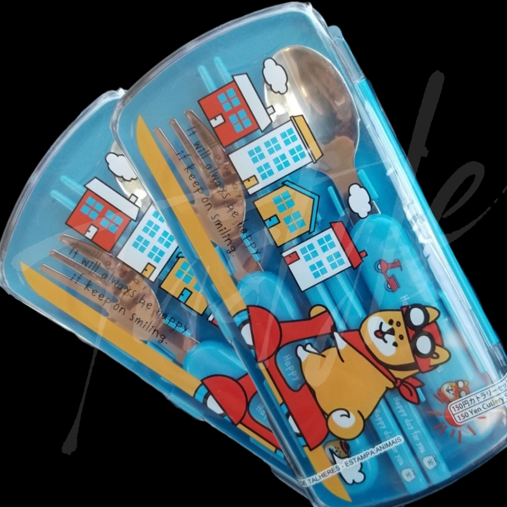 2 Kids Size Travel Utensils Set